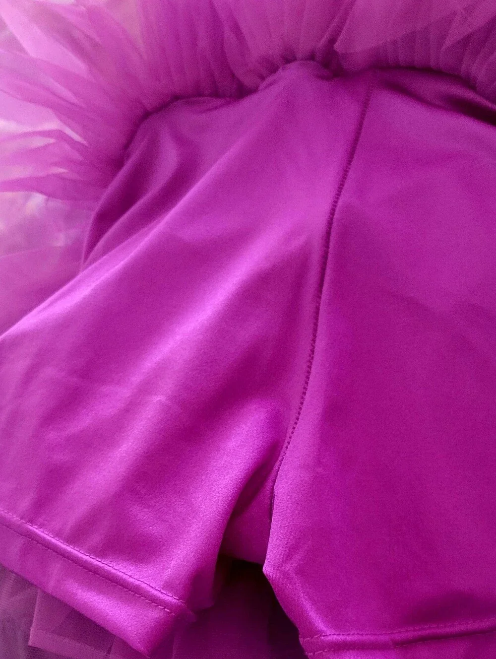 Kids Purple Sequin Costume with  Hair Bow